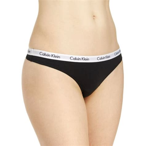 Calvin Klein Calvin Klein Women S Carousel Thong 3 Pack Black Grey White Large Walmart