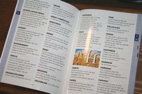 Topical Bible Index Bible Insert From Rose Publishing Bible Buying Guide