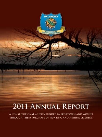 2011 Annual Report Oklahoma Department Of Wildlife Conservation