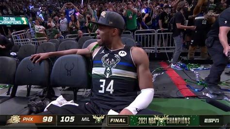 Giannis Antetokounmpo In Tears After Winning His 1st Nba Championship 🏆