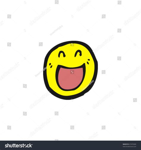 Happy Smiley Face Cartoon Stock Vector 67476580 Shutterstock