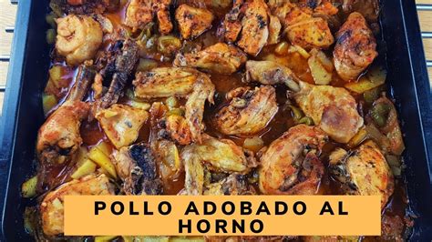 Pollo Adobado Al Horno Muy FÁcil Youtube