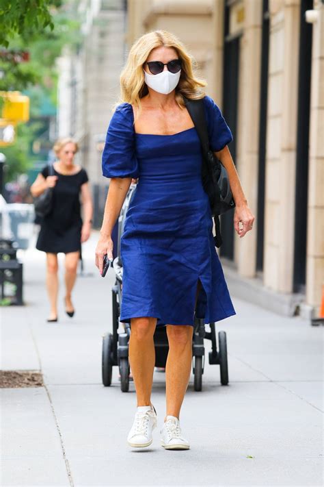 Kelly Ripa Wearing Blue Dress While Out In New York 02 Gotceleb
