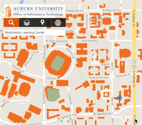 33 Auburn University Campus Map Maps Database Source