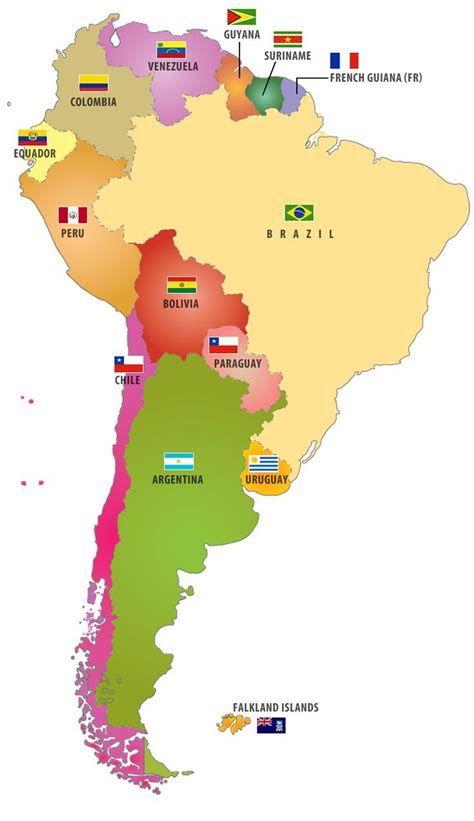 Country Of South America Map Kaleb Watson