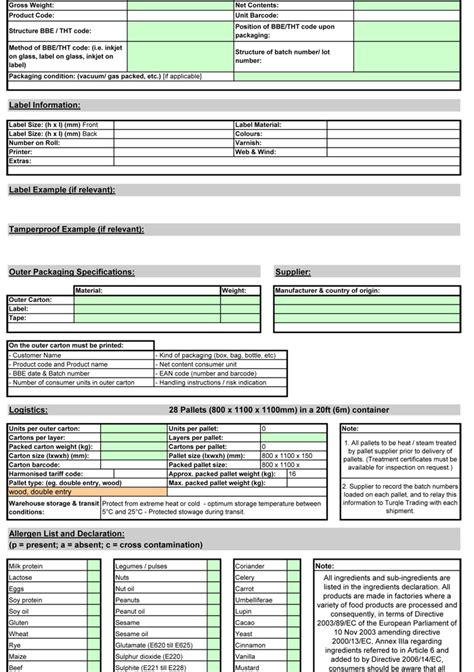 Use this product specs template to list the technical characteristics of your product as well as performance data. Wallet trim amp must print a Specification Sheet Template ...