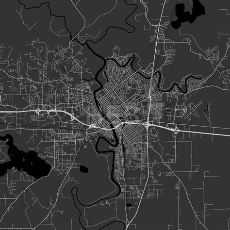 Monroe Louisiana Area Map Dark Hebstreits Sketches Area Map