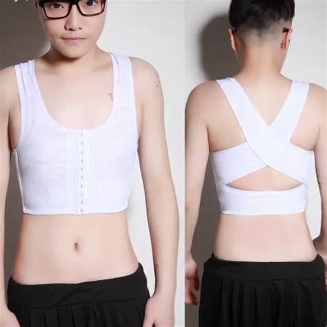 FTM TOMBOY LESBIAN Breast Chest Binder Bandage Vest Crop Top Buckle