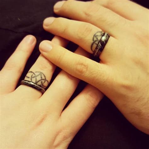 Magnificent Wedding Ring Tattoos Ideas SheIdeas