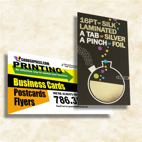 Class up your act with silk cards! SILK Laminated Business Cards - "Impress your Customers"