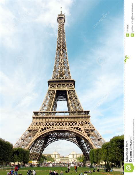 It has been the highest. France. Paris. Eiffel Tower Stock Photo - Image of metal ...