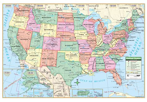United States Map Longitude And Latitude Interactive Map