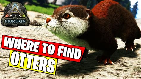 Where To Find Otters On Ark Fjordur Spawn Locations Youtube