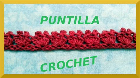 Puntilla N° 3 En Tejido Crochet Tutorial Paso A Paso Youtube