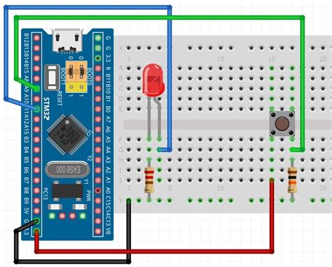 Push Button Stm Blue Pill Stm Cube Ide Read Digital Input Pins