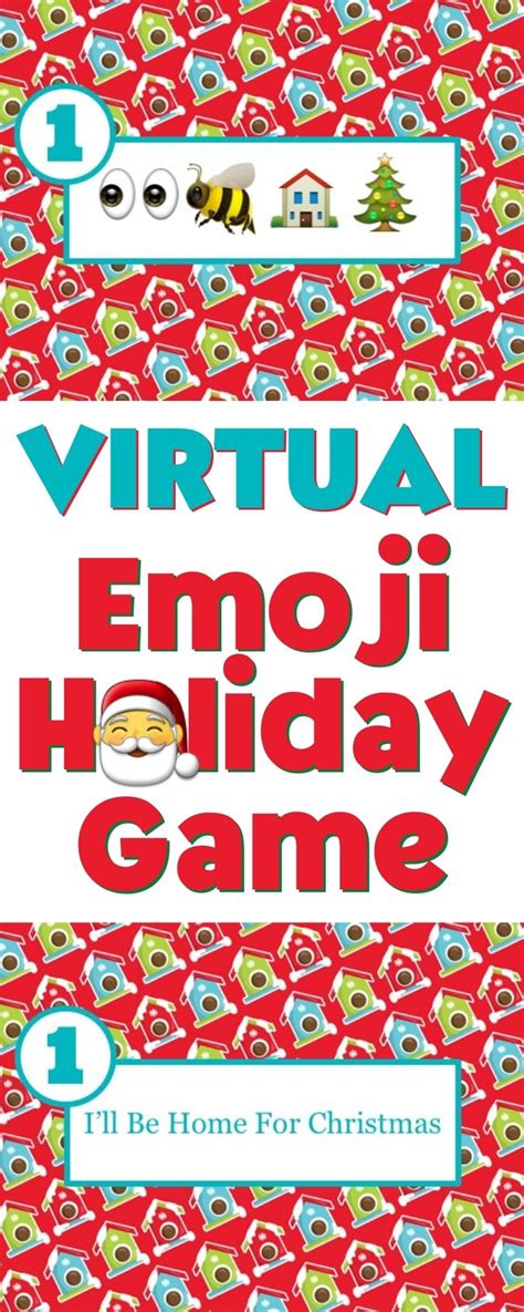 Christmas Emoji Game 2020 Virtual And Free Printable Games