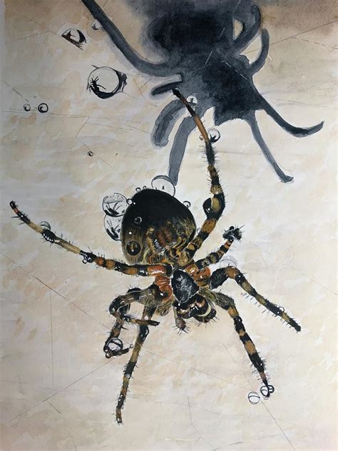 Spider Painting By Andee Harston Fine Art America