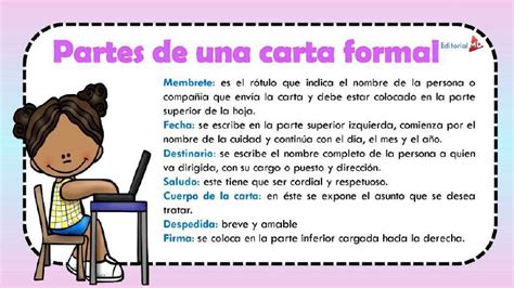 Estructura De La Carta Para Niños Con Material Para Imprimir