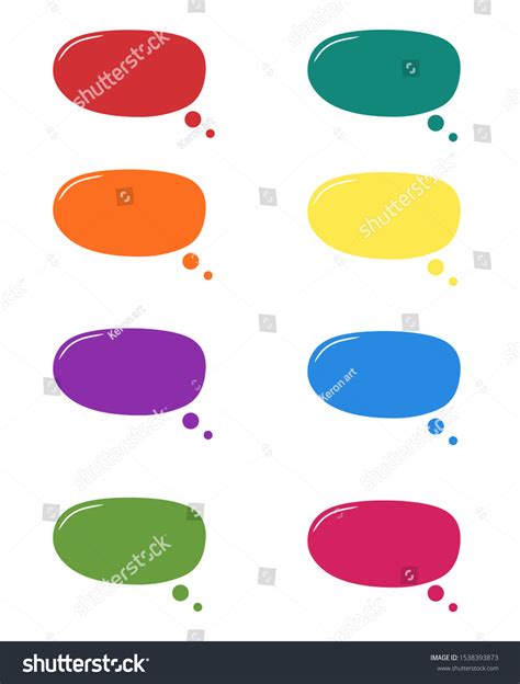Callouts Set Different Messages On White Stock Vector Royalty Free