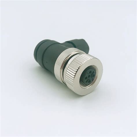 M12 Right Angled Field Wireable Female Connector Juxing
