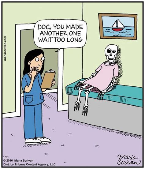 At The Doctor S Office Half Full Comic Strip By Maria Scrivan January On GoComics