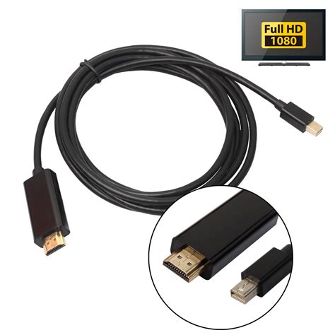 Mini Dp To Hdmi Cable Male To Male Adapter Mini Displayport For Macbook