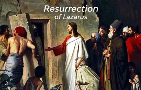 The Resurrection Of Lazarus Neverthirsty