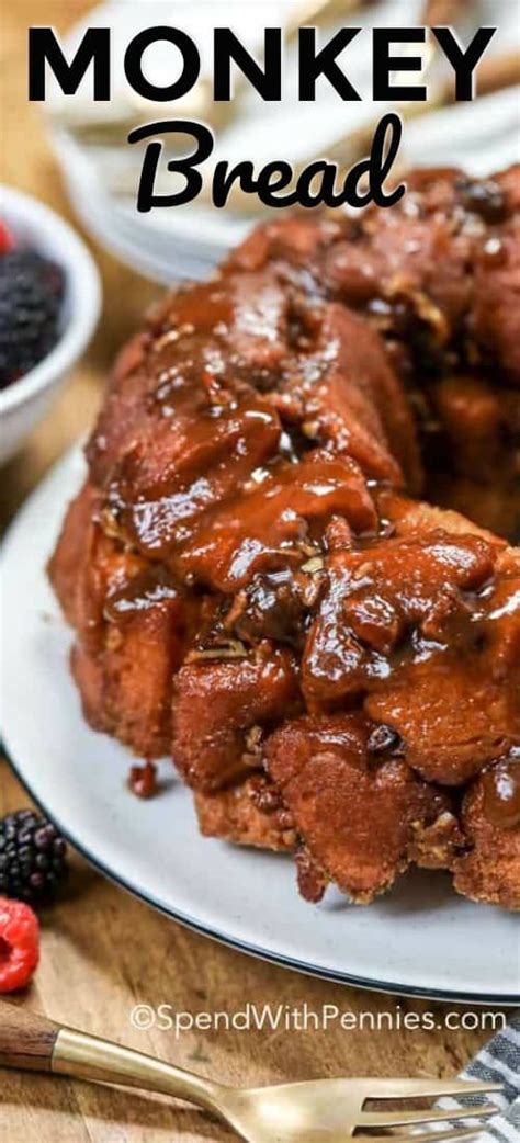 Although i'm almost certain there are no actual monkeys in this recipe, it's still very good. Monkey Bread With 1 Can Of Buscuits : As Breakfast Or Dessert, This Dish Is Perfect At Any Time ...