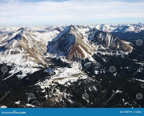 Rocky Mountain Aerial View Stock Image Image Of Scenery Geography
