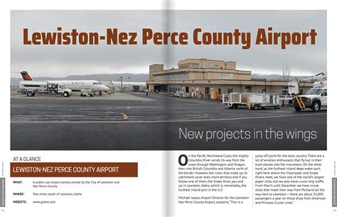 Lewiston-Nez Perce County Airport featured in Business View Magazine