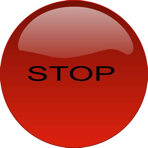 Stop Button Clip Art At Vector Clip Art Online Royalty