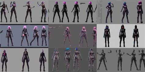 Fortnite Skin Models Cyberpunk Style Concept Art Skin Stable
