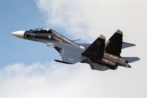 Russia Flaunts Its Sukhoi Su 30sm2 Fighter Jets In Kaliningrad Cvvnews