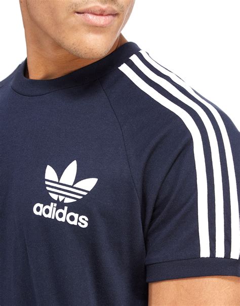 Adidas Originals Cotton California Short Sleeve T Shirt In Navy Blue