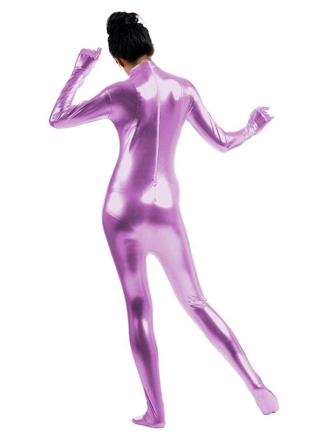 sheface adults shiny metallic zentai unitards catsuits xxlarge pink you could obtain even more