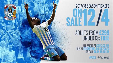 Season Tickets Coventry City Announce Season Ticket Details Ahead Of
