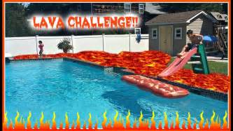 The Floor Is Lava Challenge Pool And Playground Vlog Youtube