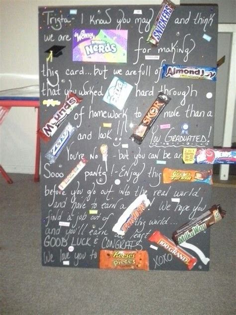 Maybe you would like to learn more about one of these? Candy board for my cousin's graduation present! It was a ...