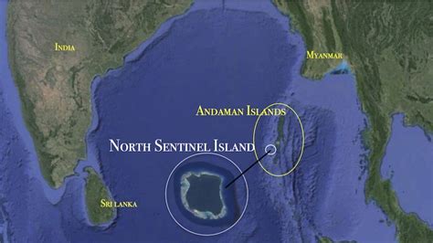 North Sentinel Island The Island Is Located In The Bay Of Bengal Ocean