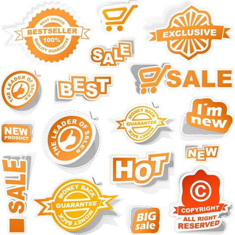 Sale Badge Stickers Vector Material Eps Uidownload