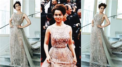 Cannes 2018 Kangana Ranaut Looks Sultry In A Sheer Zuhair Murad Number
