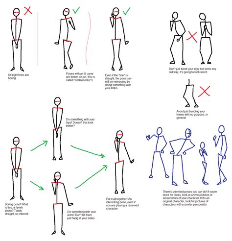 Anime Standing Poses Kibbitzer Zeichnen Referenz Inni Mówią