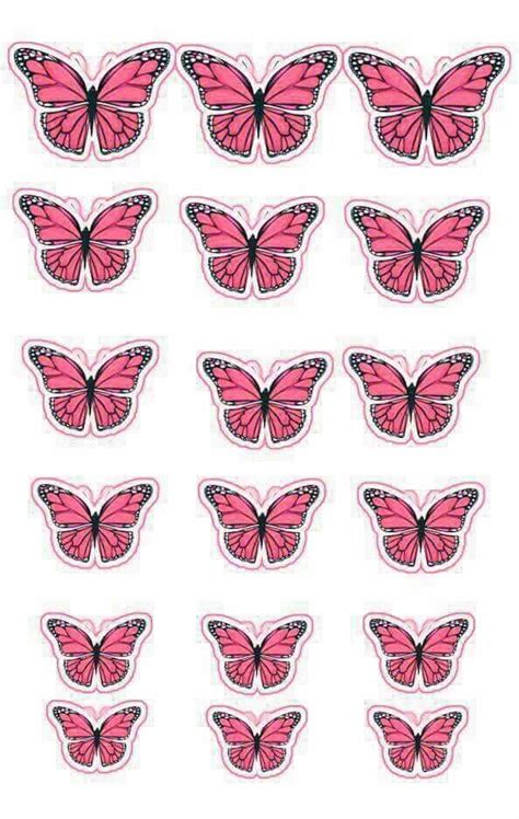 Pink Printable Butterfly Pictures Krysztalowe
