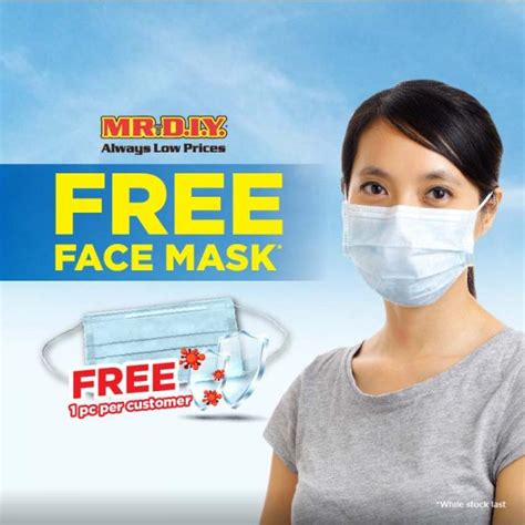 Diy antara kedai yang menjual barangan rumah berkualiti pada harga berpatutan. MR DIY FREE Face Mask Promotion