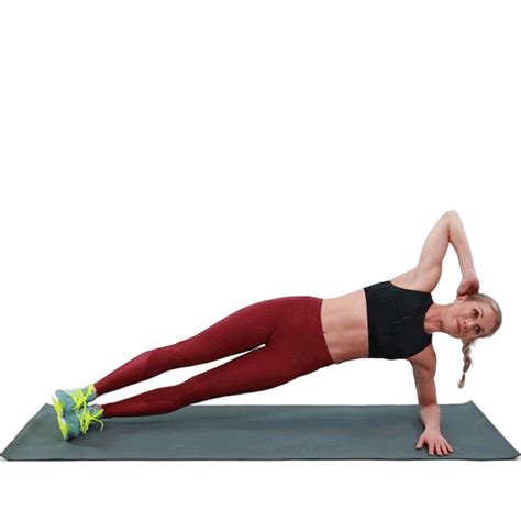 Side Plank Twist Start In A Side Plank On Your The Exercist