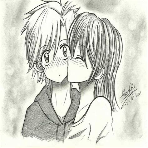 Anime De Amor Y Romance Para Dibujar A Lapiz Images Of Anime Dibujos