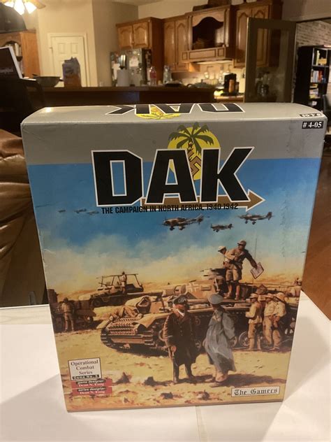 Dak The Campaign For North Africa Board Game The Gamers Unpunched Ebay