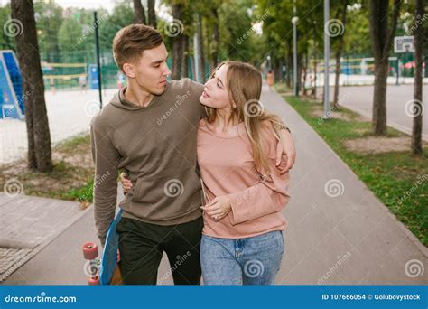 Teenagers Dating Relationship Romance Love Pastime Stock Photo Image