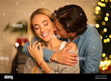 Man Kissing Her Neck Hi Res Stock Photography And Images Alamy