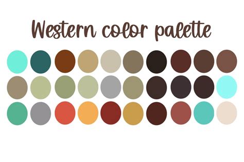 Western Procreate Color Palette Graphic By Sierras Crafts Creations